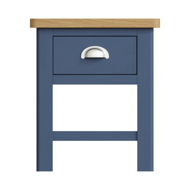 Ludlow Blue 1 Drawer Lamp Table