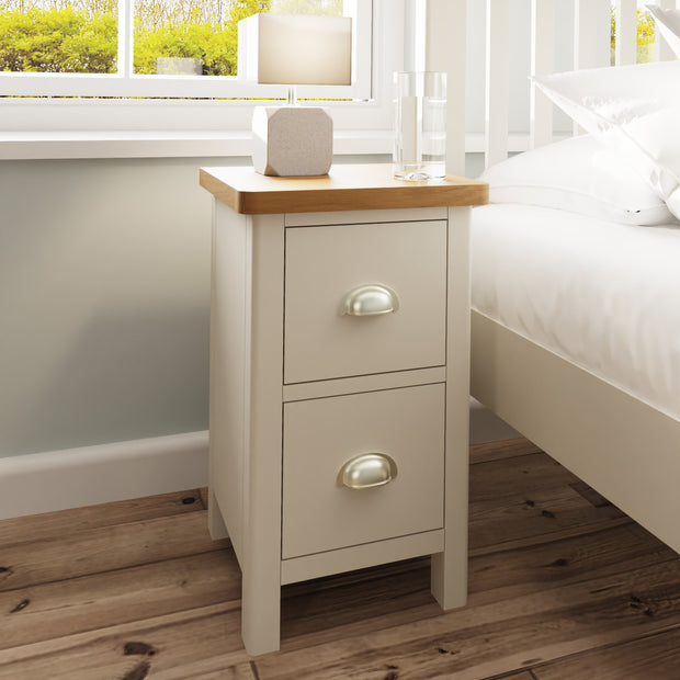 Ludlow Light Grey Small Bedside Table
