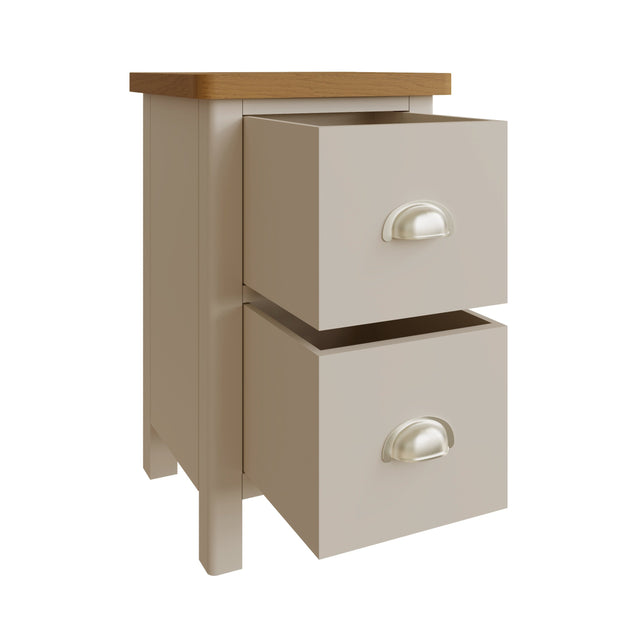 Ludlow Light Grey Small Bedside Table