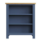 Ludlow Blue Small Wide Bookcase