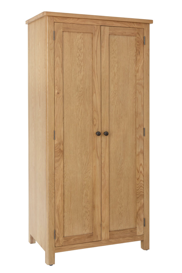 Ludlow Medium Finish 2 Door Full Hanging Wardrobe