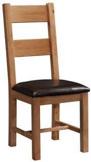 Rustic Oak Ladder Back Chair
