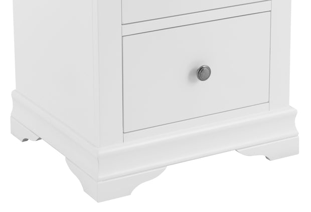 Swindon White Large Bedside Cabinet