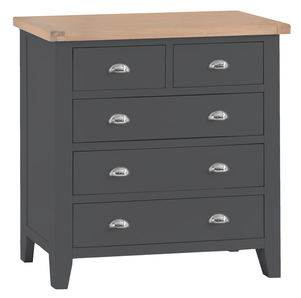 Kingstone Charcoal 2 Over 3 Chest Of Drawers - Various Sizes