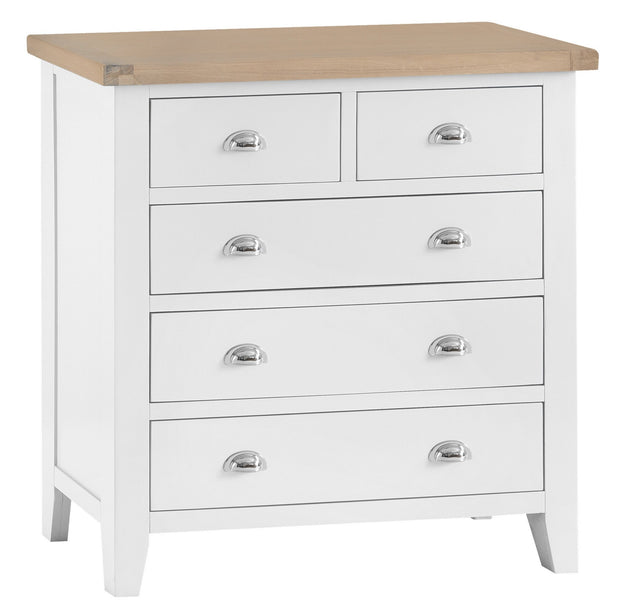 Kingstone White 2 Over 3 Chest Of Drawers - Various Sizes