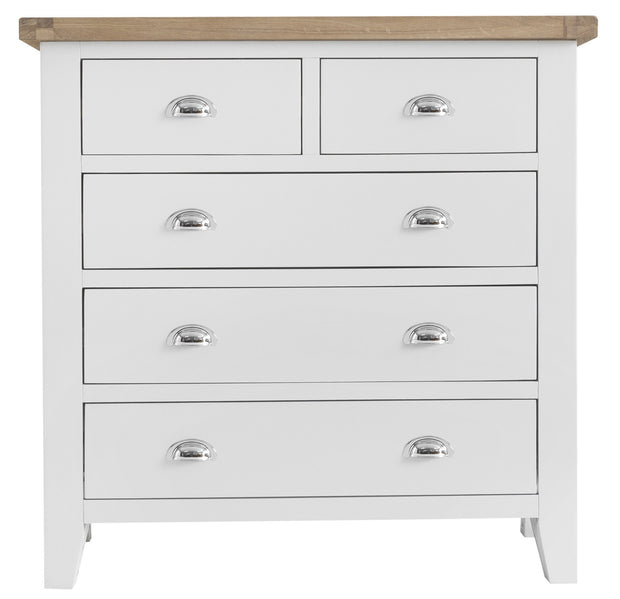 Kingstone White 2 Over 3 Chest Of Drawers - Various Sizes