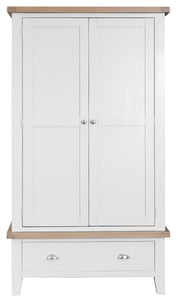 Kingstone White Large 2 Door Wardrobe