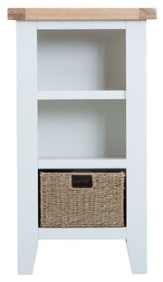 Kingstone White Small Narrow Bookcase