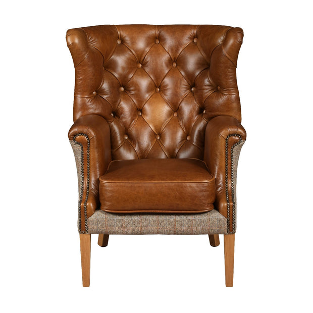 Winchester Chair - Hunting Lodge Harris Tweed