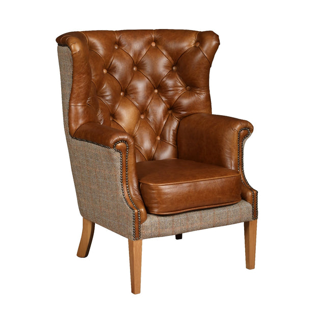 Winchester Chair - Hunting Lodge Harris Tweed